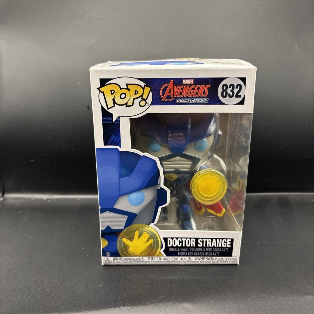FUNKO POP MARVEL AVENGERS MECH STRIKE DOCTOR STRANGE FIGURE #832 With Protector